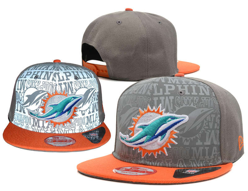 Miami Dolphins Reflective Snapback Hat SD 0721